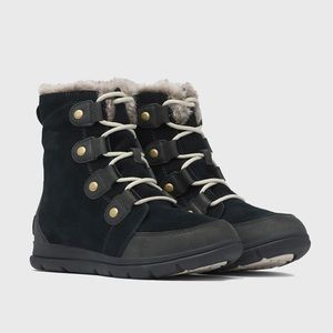 Sorel Explorer Joan Women’s Boot | Black, Dark Stone | 9.5